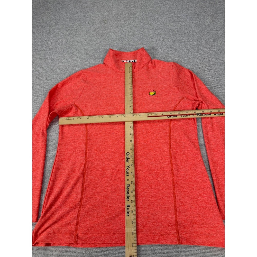 Masters Peter Millar Womens Coral Heather Quarter Zip Golf Pullover M - Picture 10 of 16